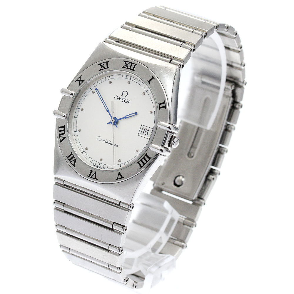 OMEGA Constellation flat bezel Silver Dial Quartz Men's Watch_882095