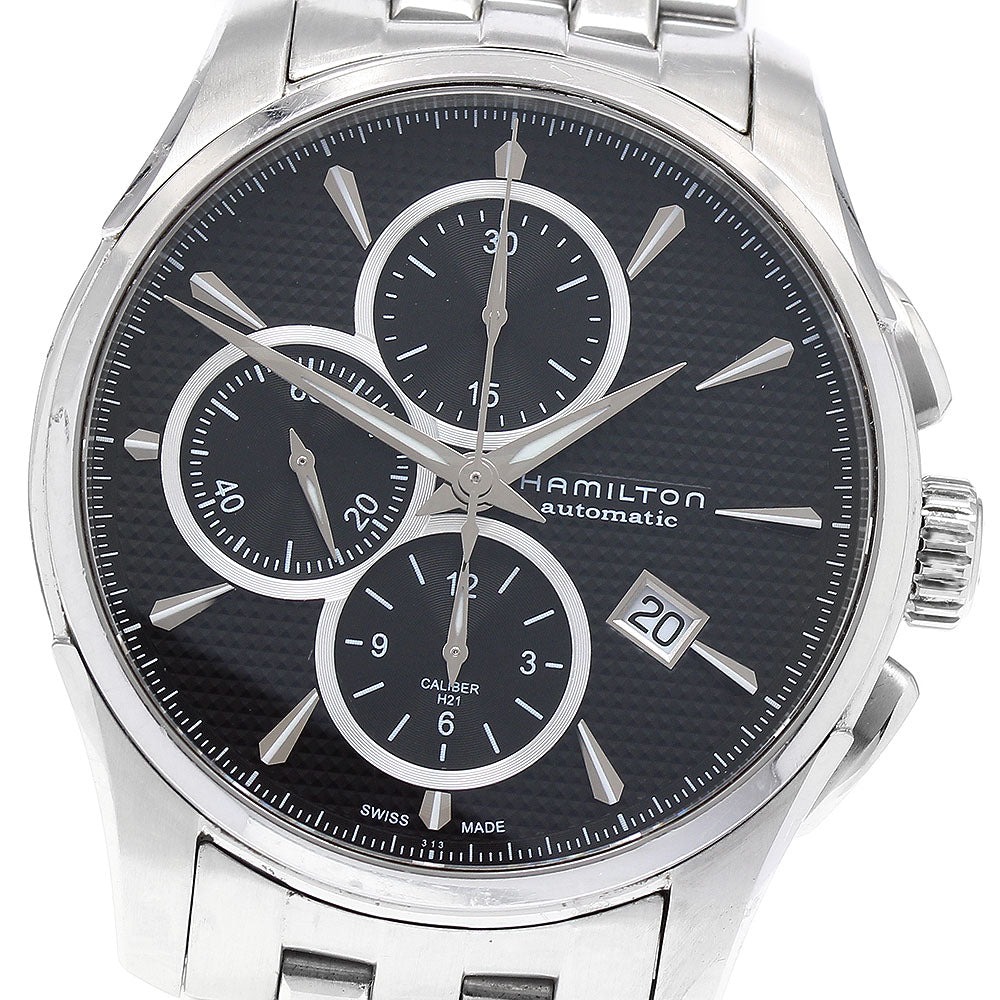 HAMILTON Jazz master H325960 Chronograph Date black Dial Automatic Men's_882096