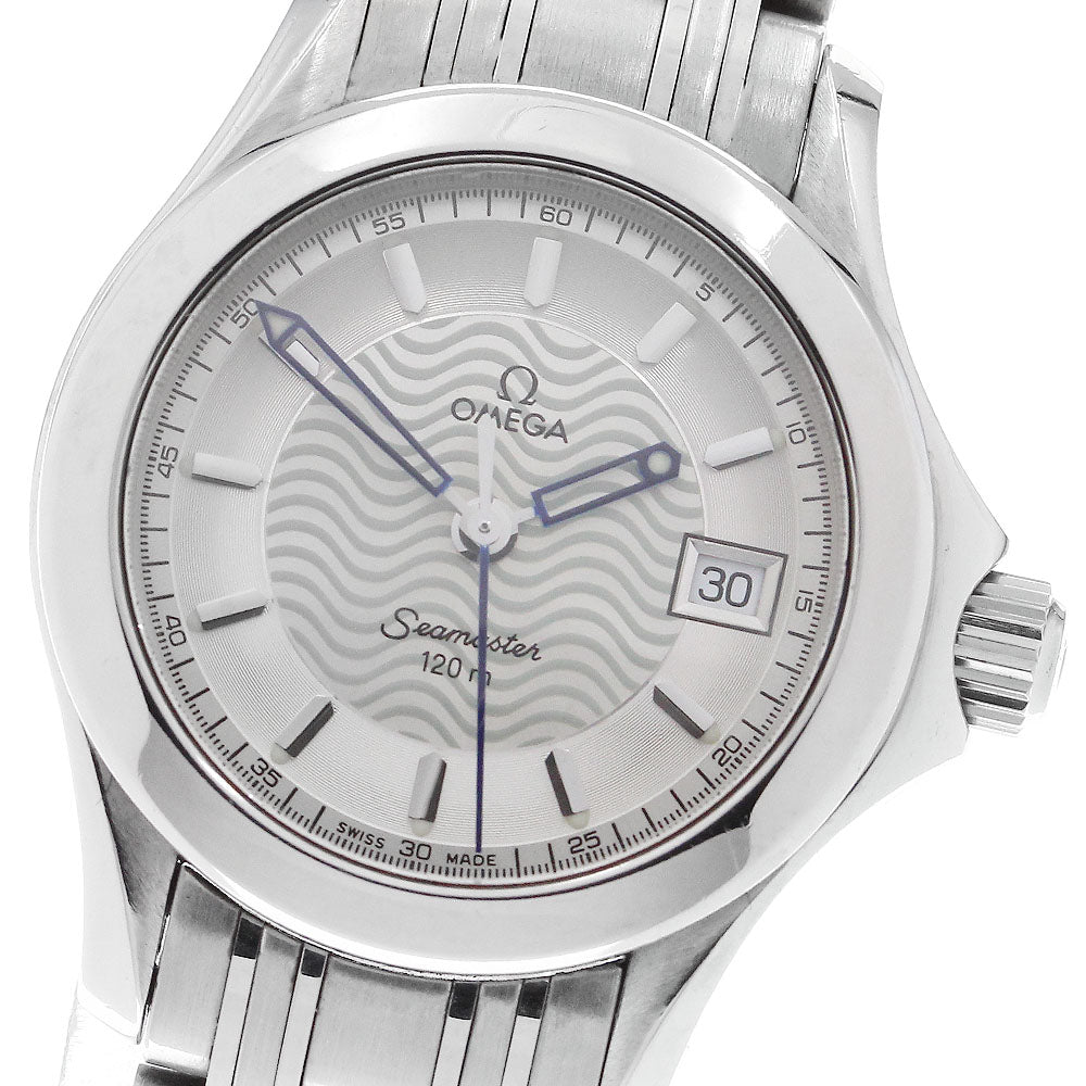OMEGA Seamaster120 2581.31 Date Silver Dial Quartz Ladies Watch_882099