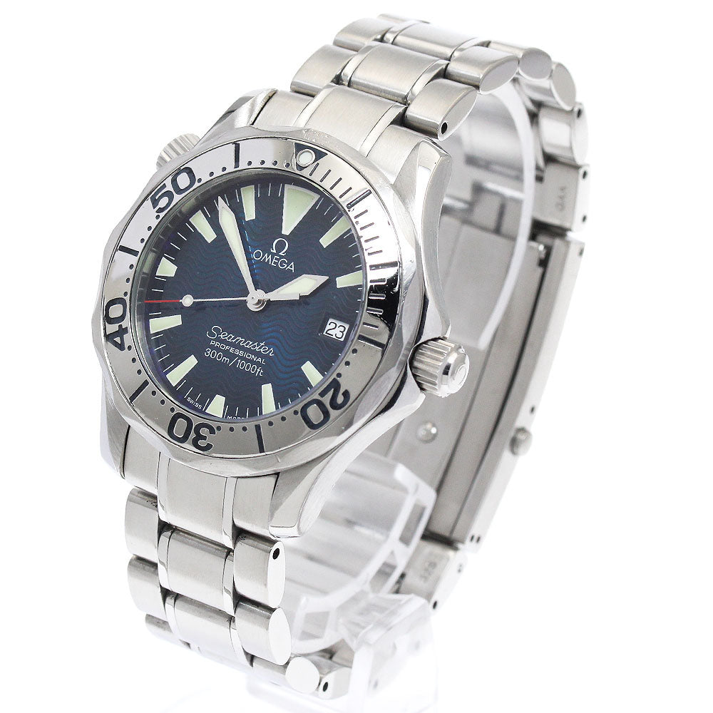 OMEGA Seamaster300 2263.80 Date Blue Dial Quartz Boy's Watch_882413