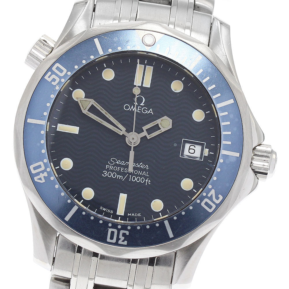 OMEGA Seamaster300 Professional 2561.80 Date Navy Dial Quartz Boy's Watch_882416