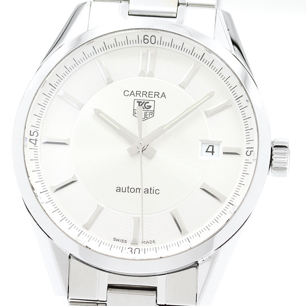 TAG HEUER Carrera Caliber 5 WV211A-0 Date Silver Dial Automatic Men's_882422