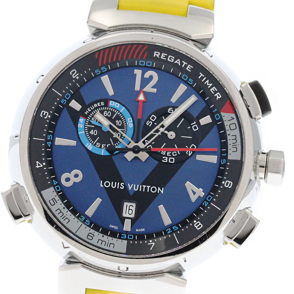 LOUIS VUITTON Tambour Regatta Q102D Chronograph Alarm Quartz Men's Watch_882449