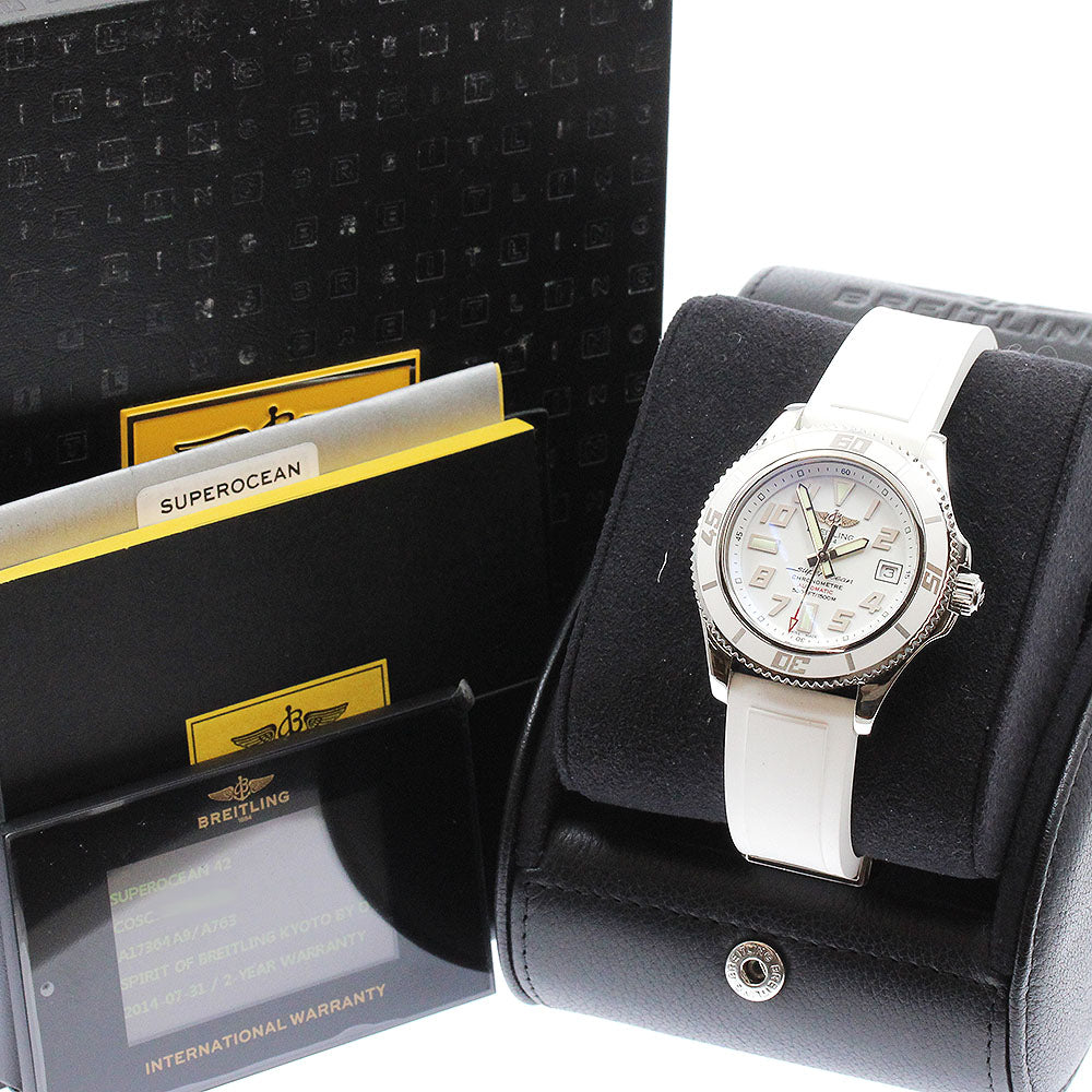 BREITLING Super Ocean 42 A17364 Date White Dial Automatic Men's Watch_882457
