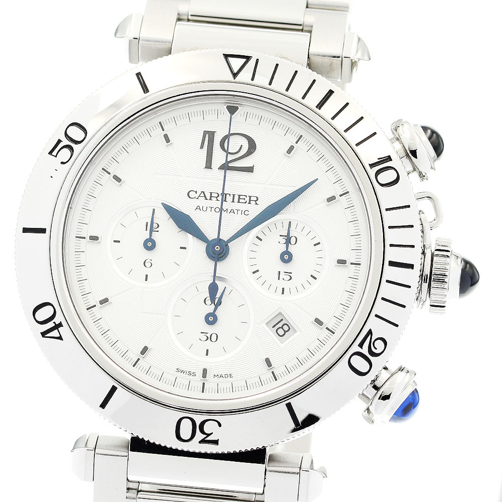 CARTIER Pasha de Cartier WSPA0018 Chronograph Silver Dial Automatic Men's Watch_882464