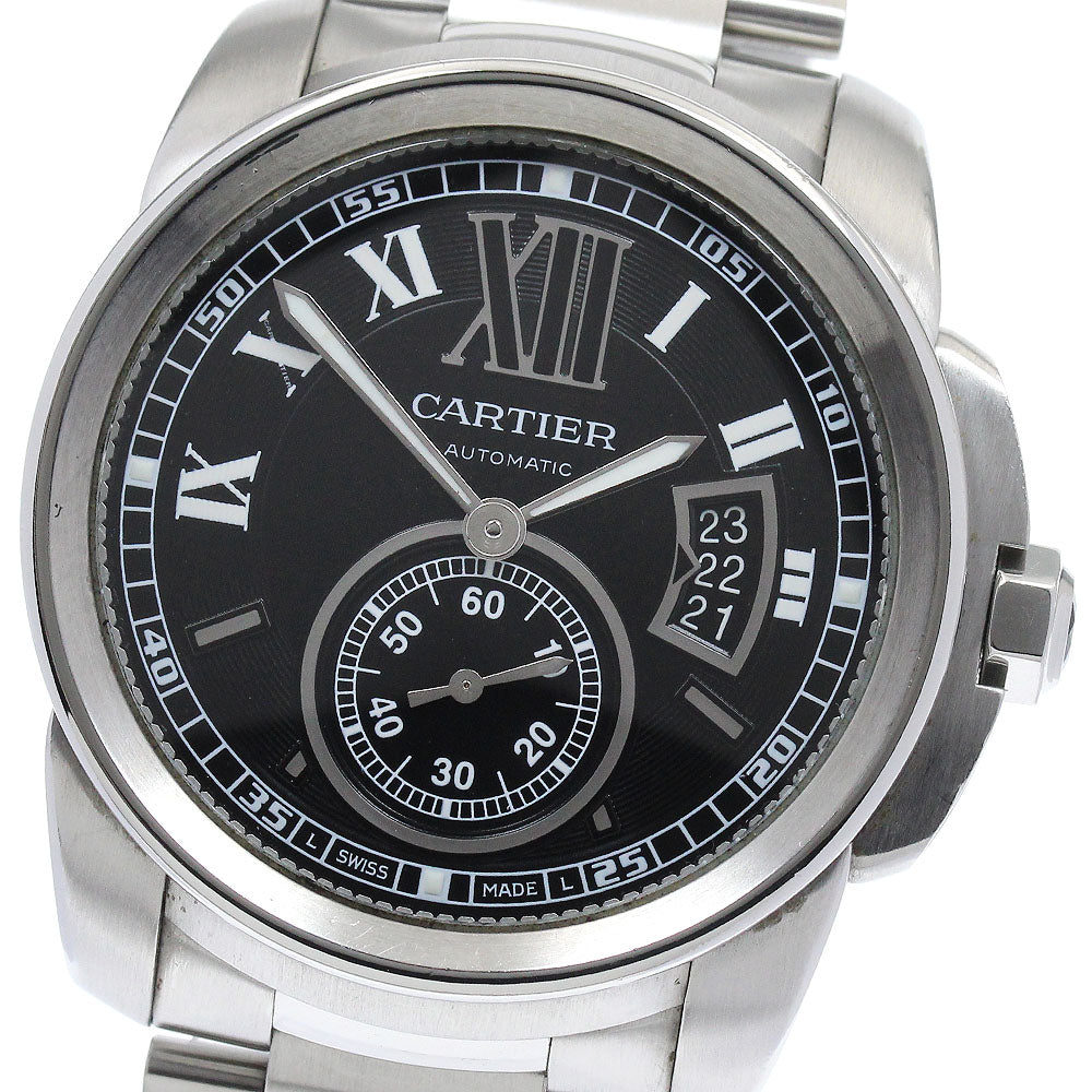 CARTIER Calibre de Cartier W7100014 Date black Dial Automatic Men's Watch_882487