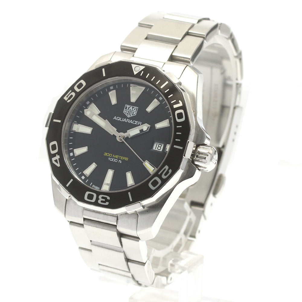 TAG HEUER Aquaracer WAY111A Date Black Dial Quartz Men's Watch_882526