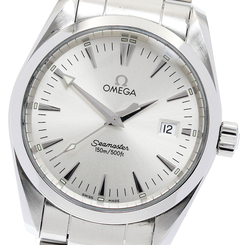 OMEGA Seamaster Aqua Terra 2518.30 Date Silver Dial Quartz Boy's Watch_882536