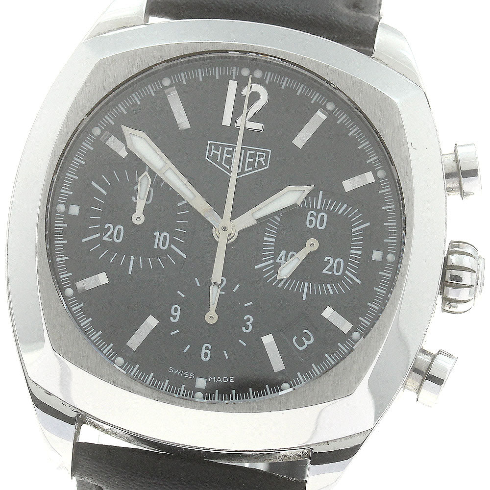 Heuer Monza CR2110 Date Chronograph black Dial Automatic Men's Watch_882537