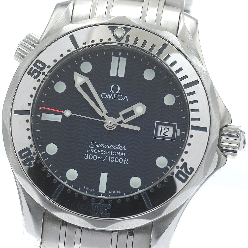OMEGA Seamaster300 2562.80 Date blue Dial Quartz Boy's Watch_882540