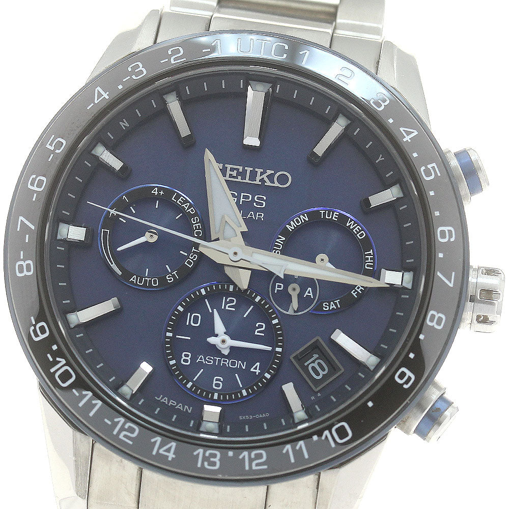 SEIKO Astron SBXC015/5X53-0AE0 Day date Solar Powered Radio Men's Watch_882547