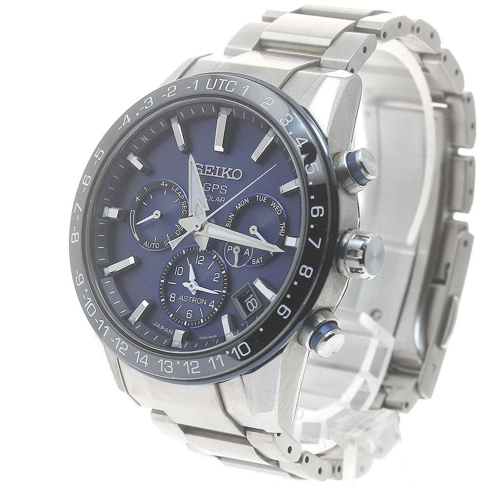 SEIKO Astron SBXC015/5X53-0AE0 Day date Solar Powered Radio Men's Watch_882547