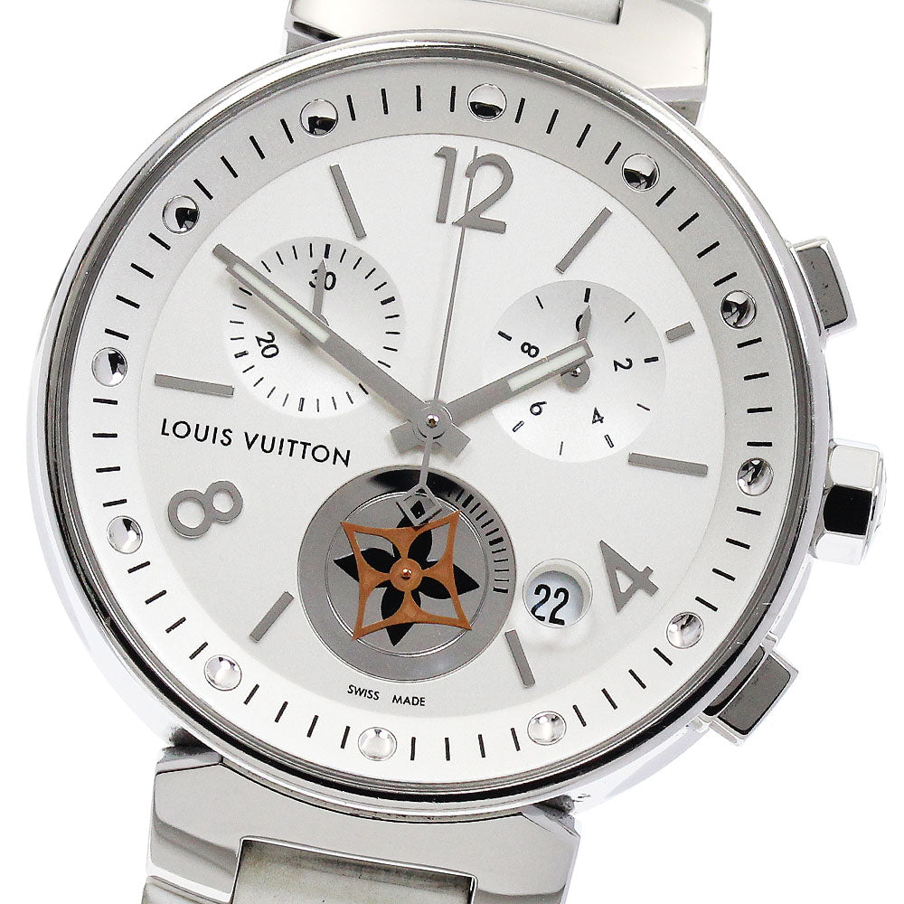 LOUIS VUITTON Tambour Moon Star Q8G00 Date Chronograph Quartz Ladies _882549