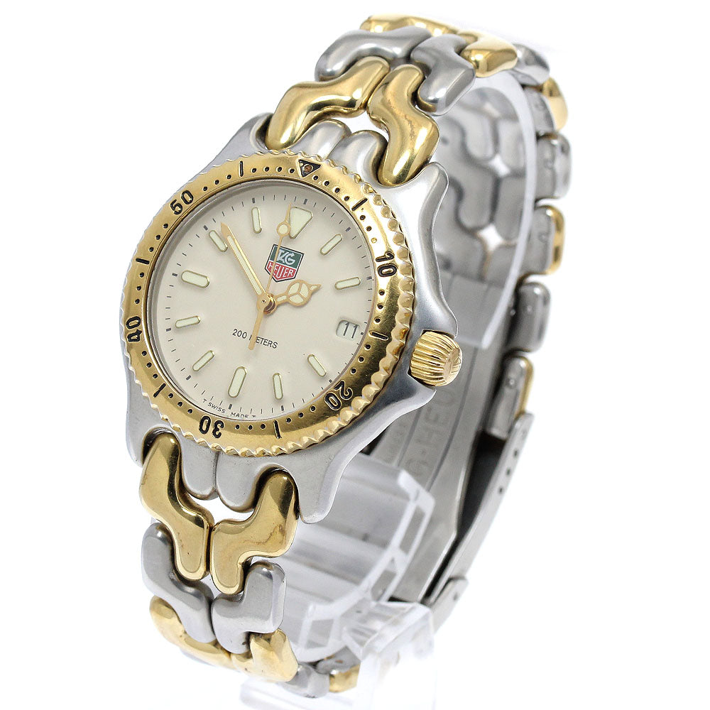 TAG HEUER S/el S95.713M Date beige Dial Quartz Boy's Watch_882606