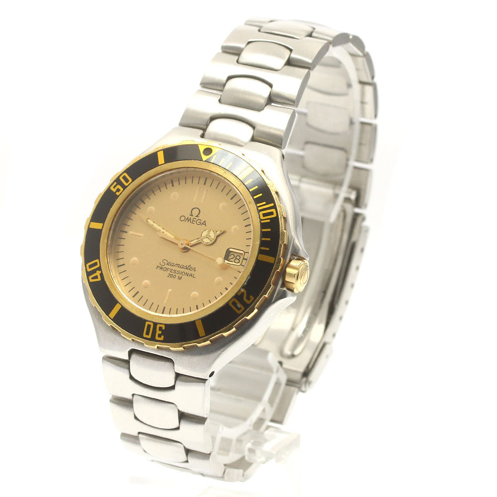 OMEGA Seamaster200 YG bezel gold Dial Quartz Men's Watch_882614