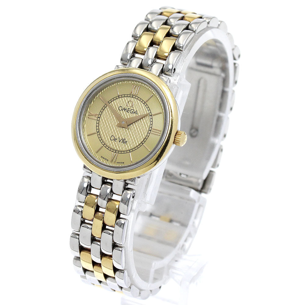 OMEGA De Ville 7374.11.00 Gold Dial Quartz Ladies Watch_882615