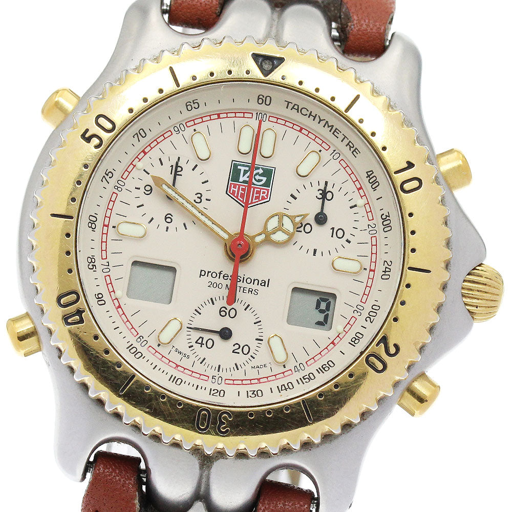 TAG HEUER S/el Professional 200m S25.706 Date Chronograph QZ Men's Watch_882616