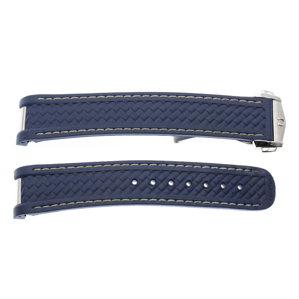 OMEGA For Seamaster Aqua Terra Lug width 20mm Navy Rubber belt Dial Men's Watch_882640