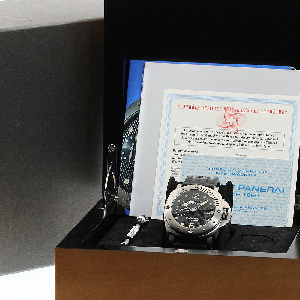 PANERAI Luminor Submersible PAM00025 black Dial Automatic Men's Watch_882649
