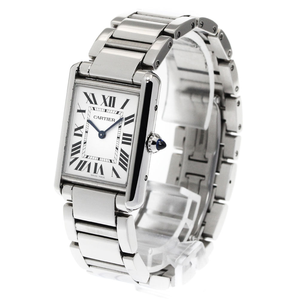 CARTIER tank mast LM WSTA0052 Silver Dial Quartz Men's Watch_882652