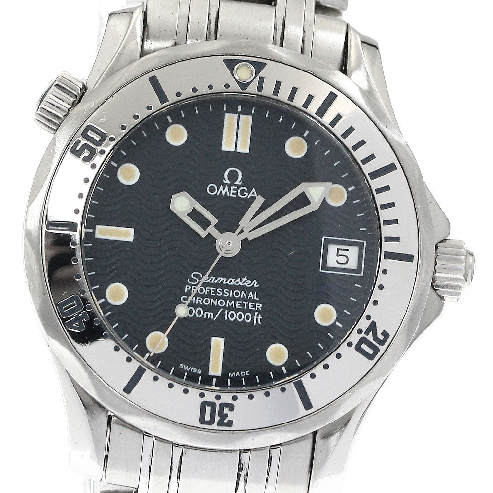 OMEGA Seamaster300 2552.80 Date Navy Dial Automatic Boy's Watch_882660