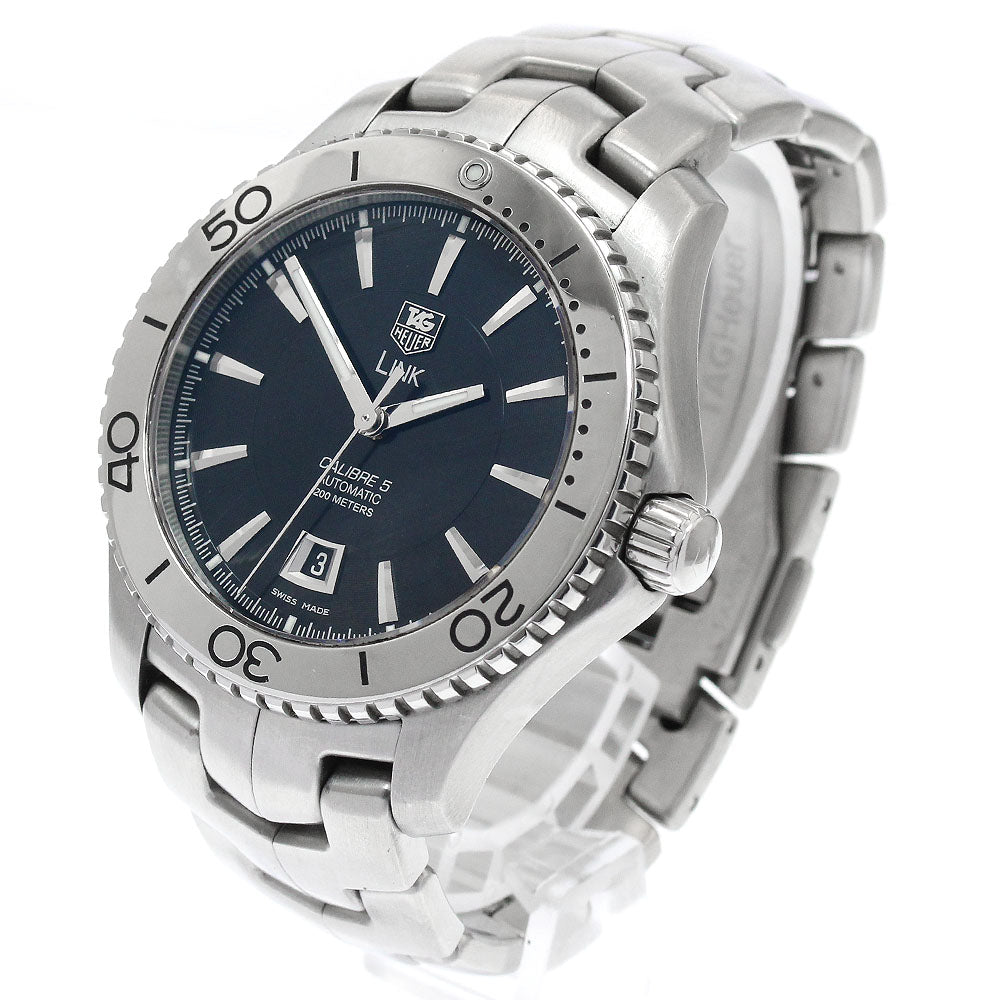 TAG HEUER Link WJ201A Calibre 5 Date black Dial Automatic Men's Watch_882666