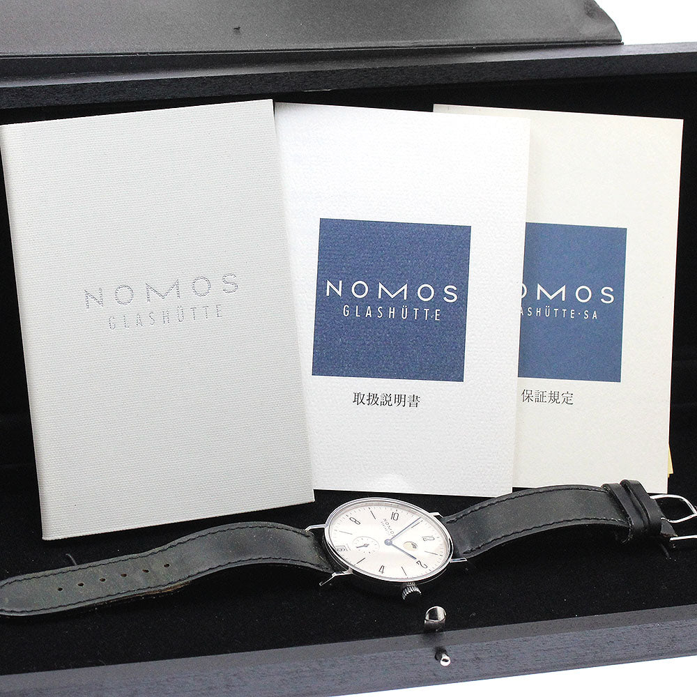 NOMOS Tangent TN1D1W2BK Date Power reserve Hand Winding Men's Watch_882685