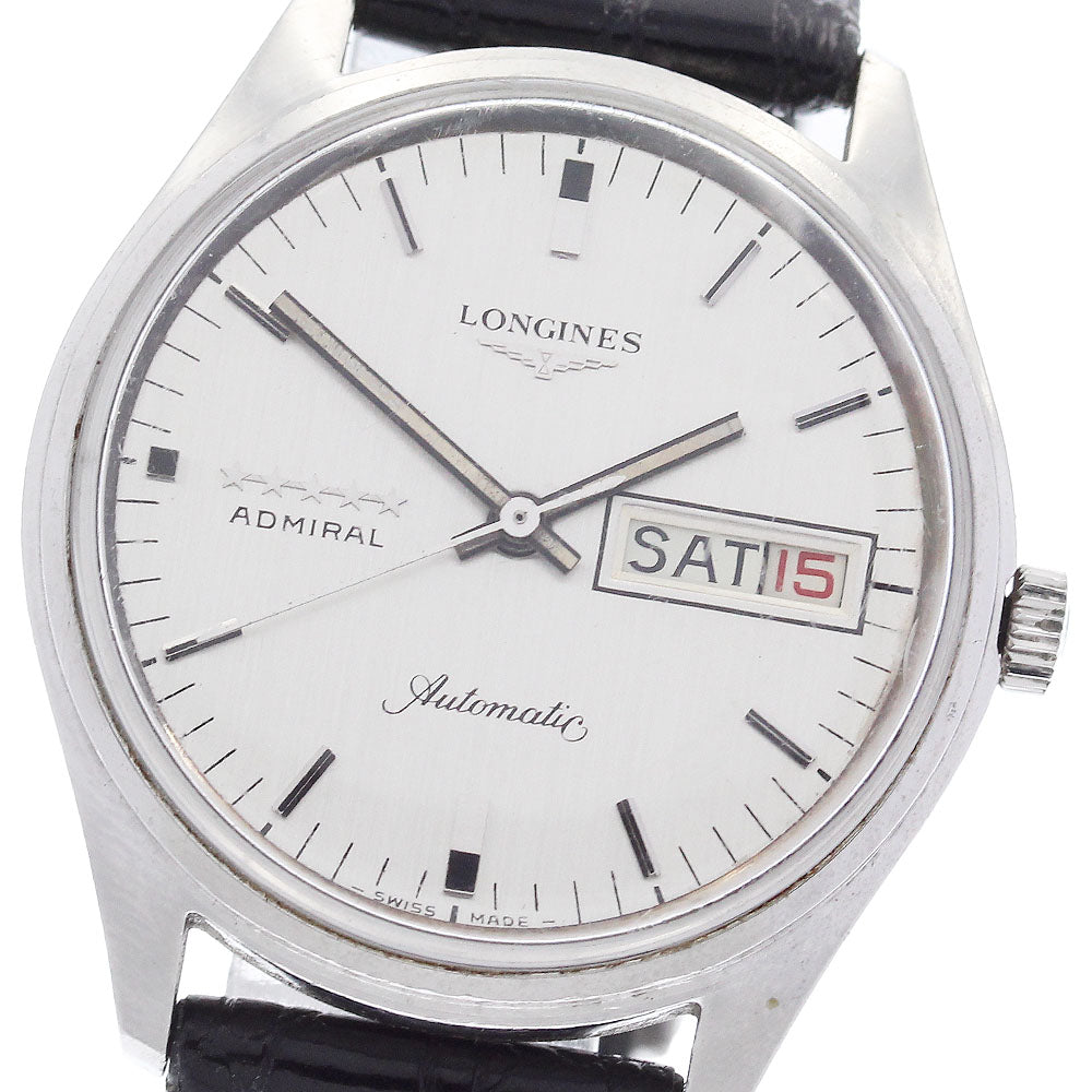 LONGINES Admiral 5 Star 8182-1 Day Date cal.503 Silver Dial Automatic Men's Watch_882694