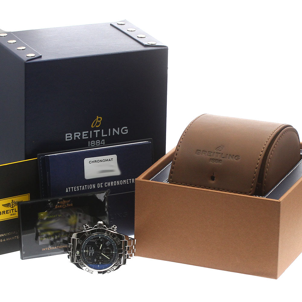 BREITLING Chronomat44 Japan limited edition 500 pieces AB0111 Date Blue shell Dial Automatic Men's Watch_882699