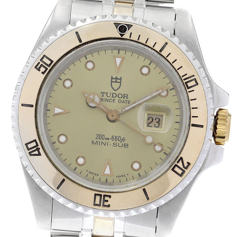 TUDOR Prince Date Mini Sub 73193 Cal.2671 gold Dial Automatic Boy's Watch_882703