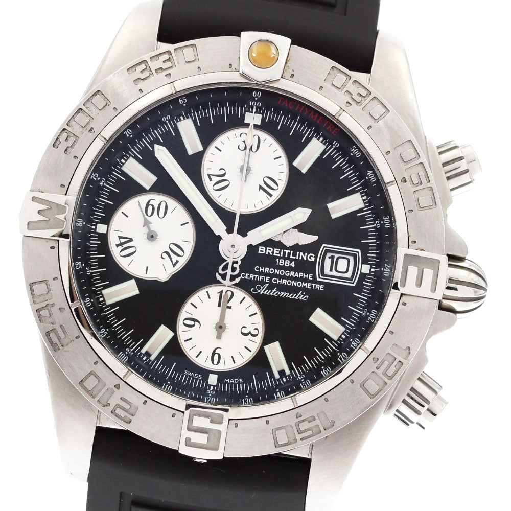BREITLING Galactic A13364 Chronograph Date black Dial Automatic Men's_882716