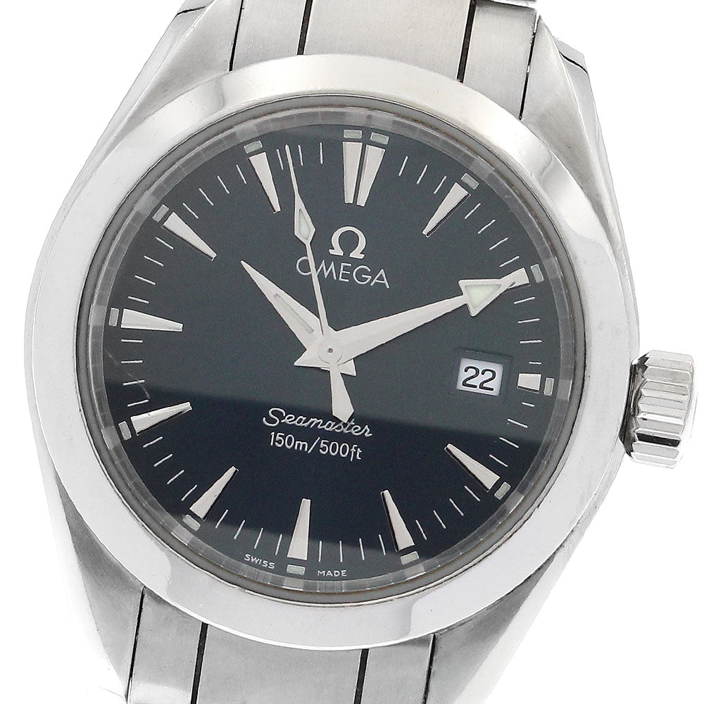 OMEGA Seamaster Aqua Terra 2577.80 Date Navy Dial Quartz Ladies Watch_882723