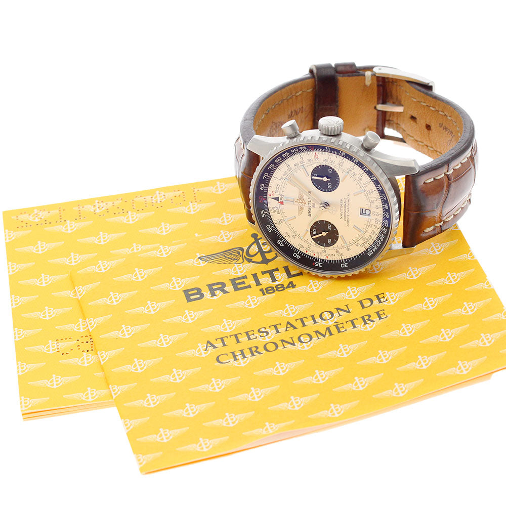 BREITLING Navitimer05 A23330 Chronograph Japan limited 400 Silver / Black Dial Automatic Men's Watch_882749