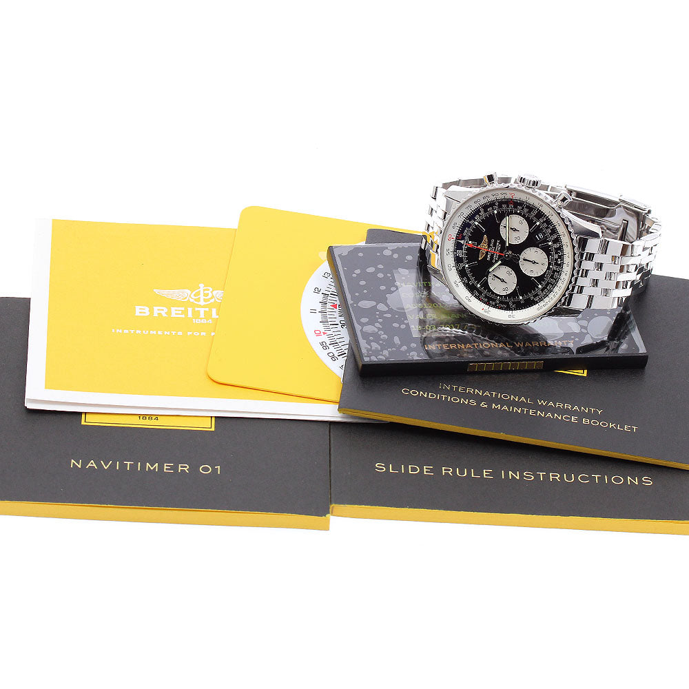 BREITLING Navitimer01 AB0120 Chronograph black Dial Automatic Men's Watch_882750