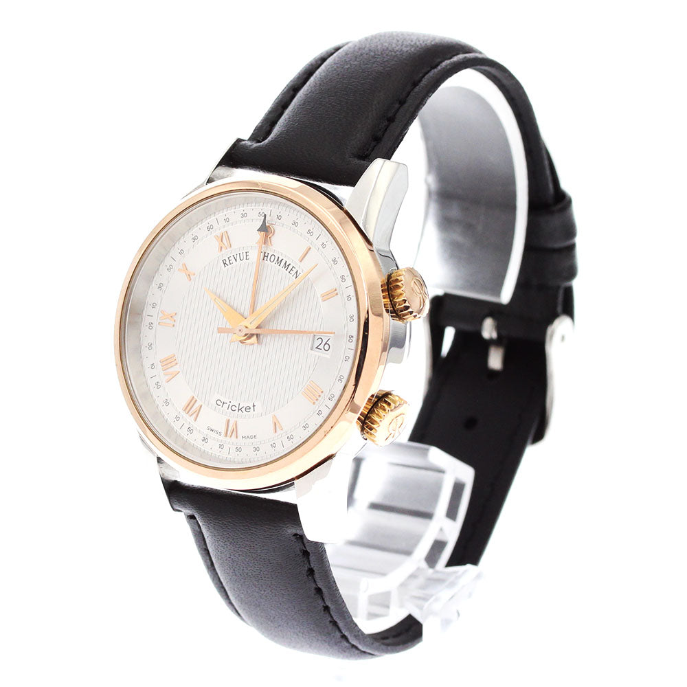 REVUE THOMMEN cricket 8317001 Date Silver Dial Hand Winding Men's Watch_882753