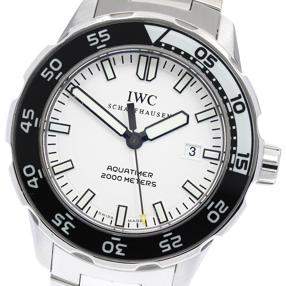 IWC SCHAFFHAUSEN Aqua timer IW356805 White Dial Automatic Men's Watch_882755