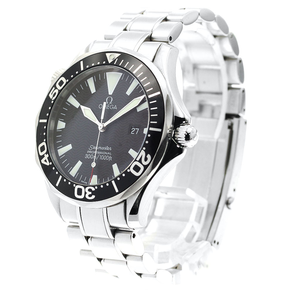 OMEGA Seamaster300 2264.50 Date Black Dial Quartz Men's Watch_882765