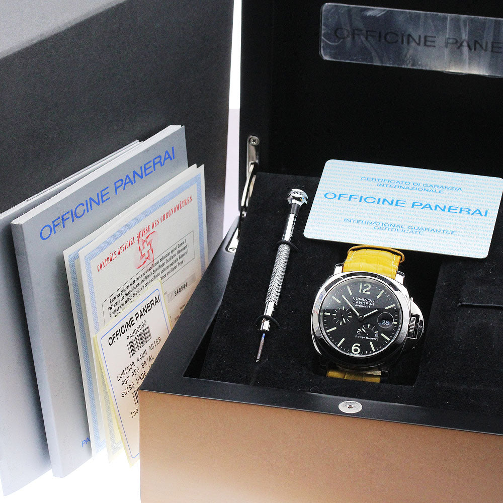 PANERAI Luminor PAM00090 Power reserve black Dial Automatic Men's Watch_882768