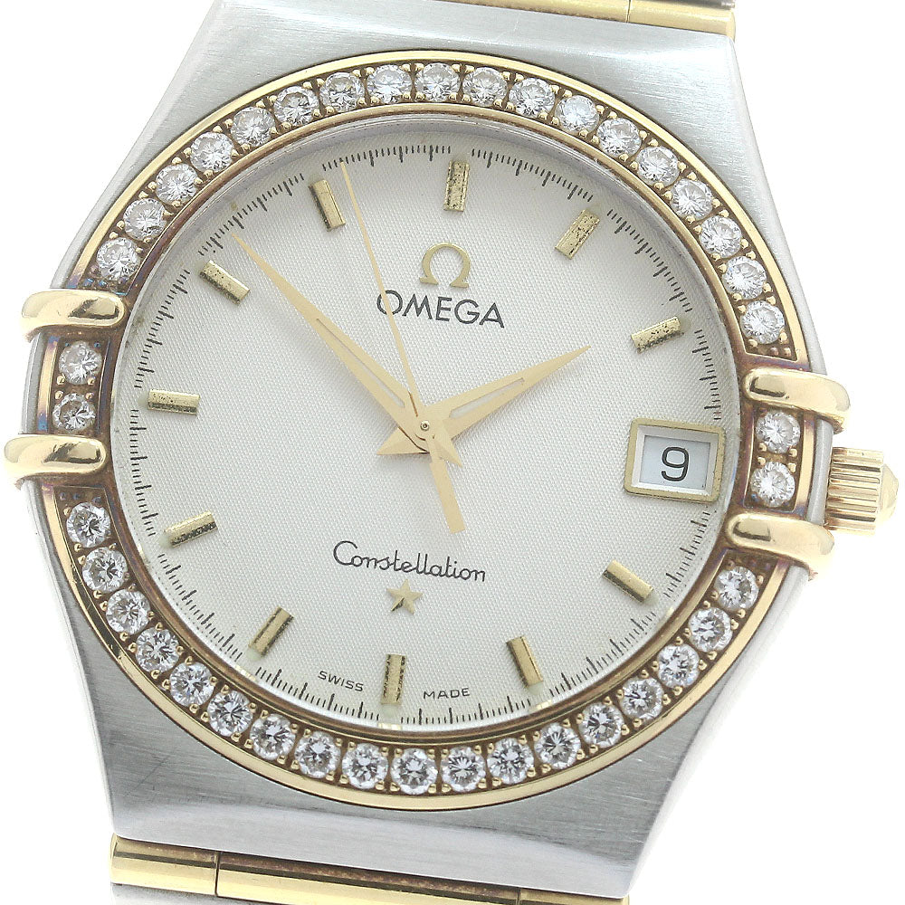 OMEGA Constellation 1217.30.00 diamond bezel date Quartz Men's Watch_882781