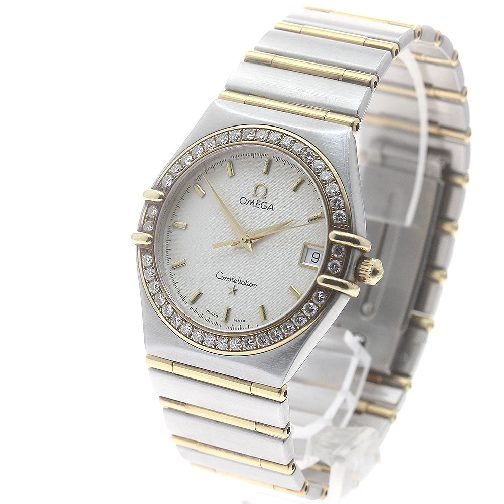 OMEGA Constellation 1217.30.00 diamond bezel date Quartz Men's Watch_882781