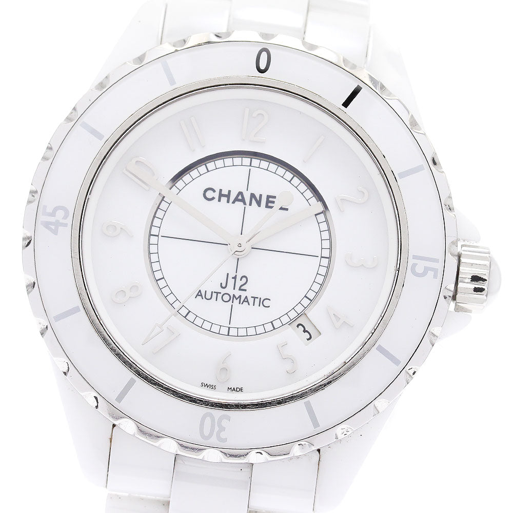 CHANEL J12 H2981 White Ceramic white Dial Automatic Men's Watch_882784