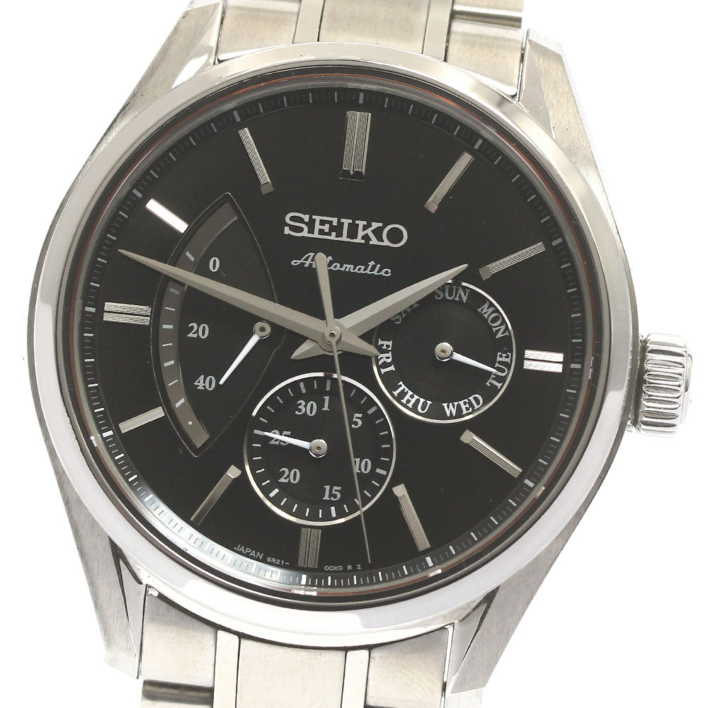 SEIKO Presage SARW023/6R21-01B0 Day date black Dial Automatic Men's Watch_882797