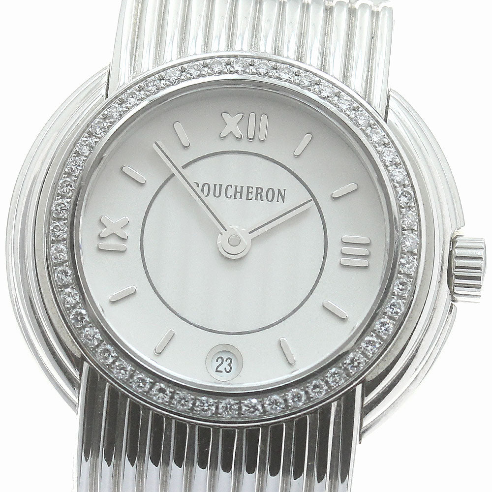 Boucheron Reflet diamond bezel date Silver Dial Quartz Ladies Watch_882800
