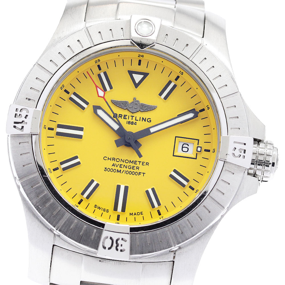 BREITLING Avenger Automatic 45 A17319 Date yellow Dial Automatic Men's_882823