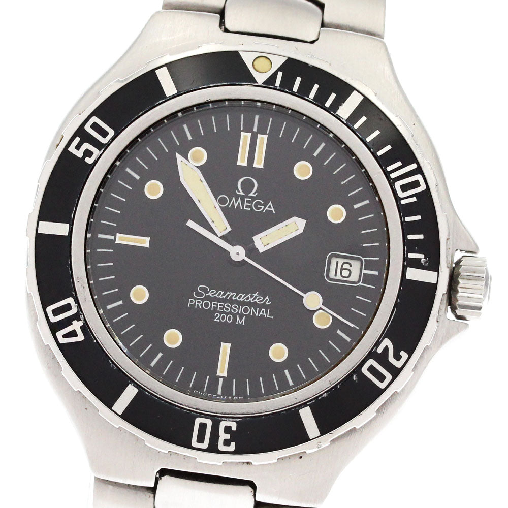 OMEGA Seamaster200m 2850.50 Date black Dial Quartz Men's Watch_882831