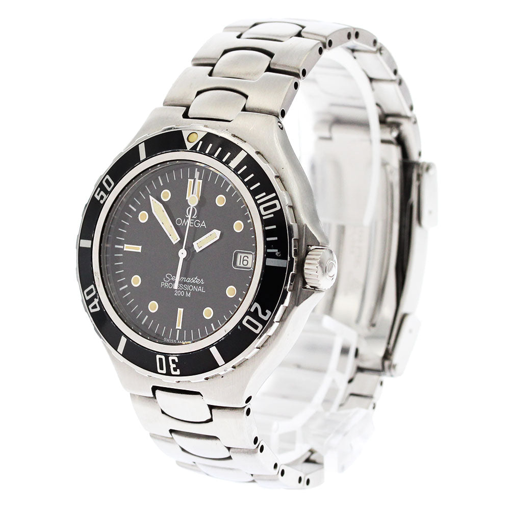 OMEGA Seamaster200m 2850.50 Date black Dial Quartz Men's Watch_882831