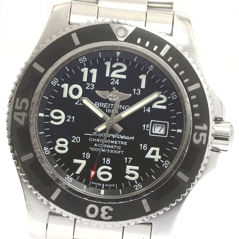 BREITLING Super Ocean II 44 A17392 Date Black Dial Automatic Men's Watch_882836