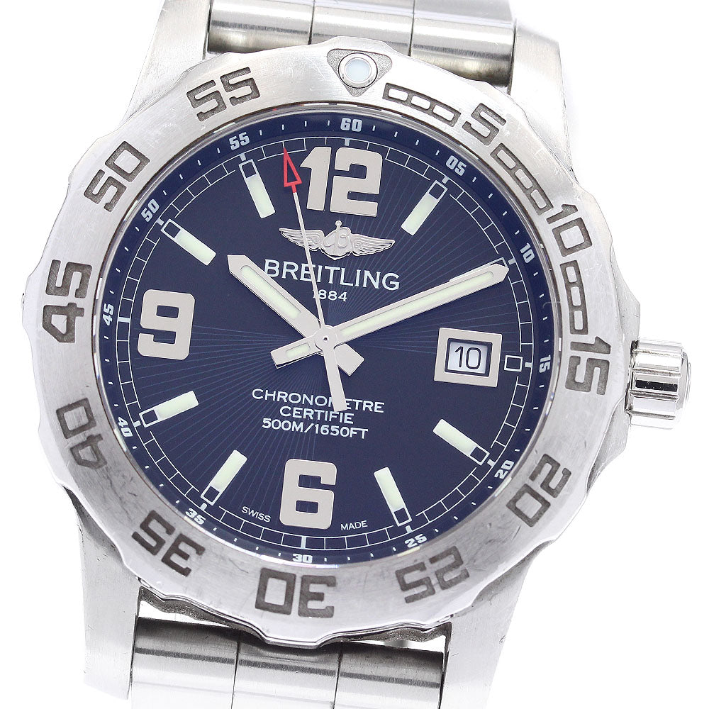 BREITLING Colt 44 A74387 Date Black Dial Quartz Men's Watch_882848