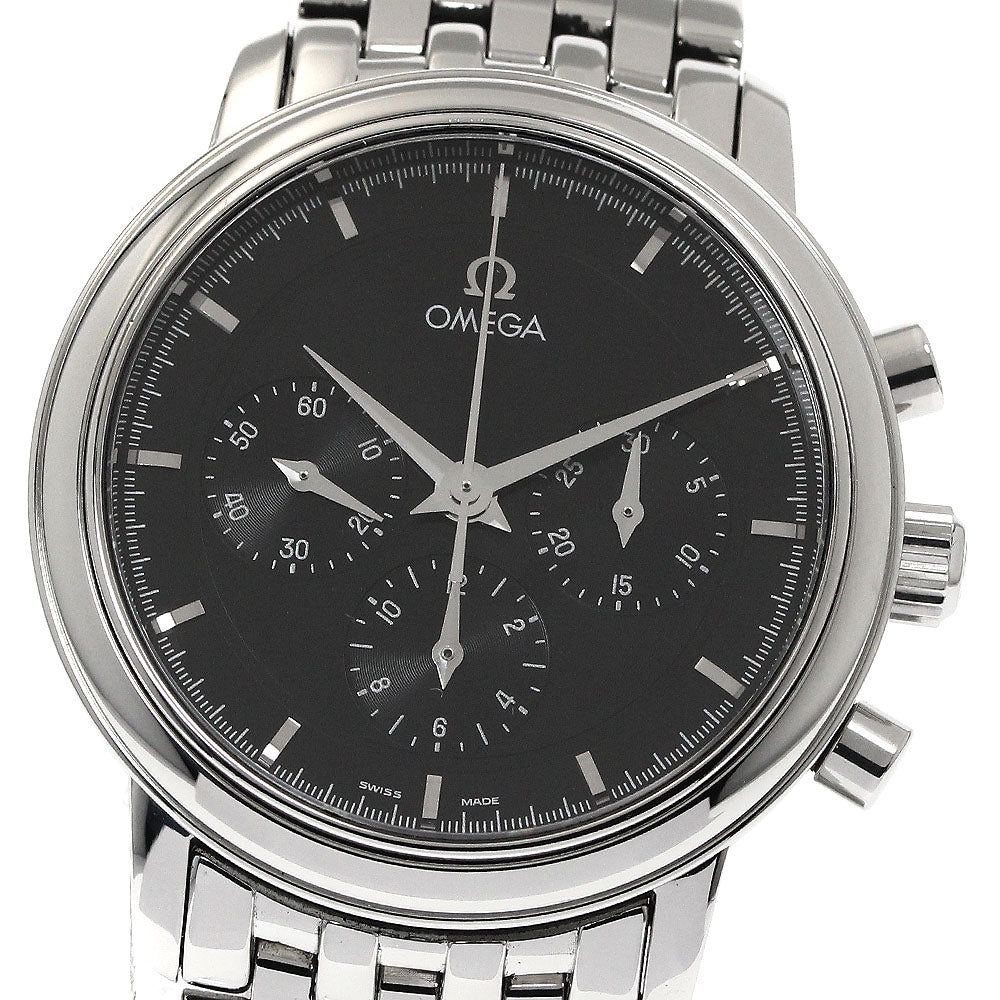 OMEGA De Ville Prestige 4540.51 Chronograph black Dial Hand Winding Men's_882877