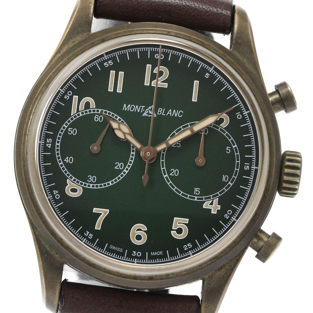 MONTBLANC 1858 MB119908 Chronograph Limited green Dial Automatic Men's_882880